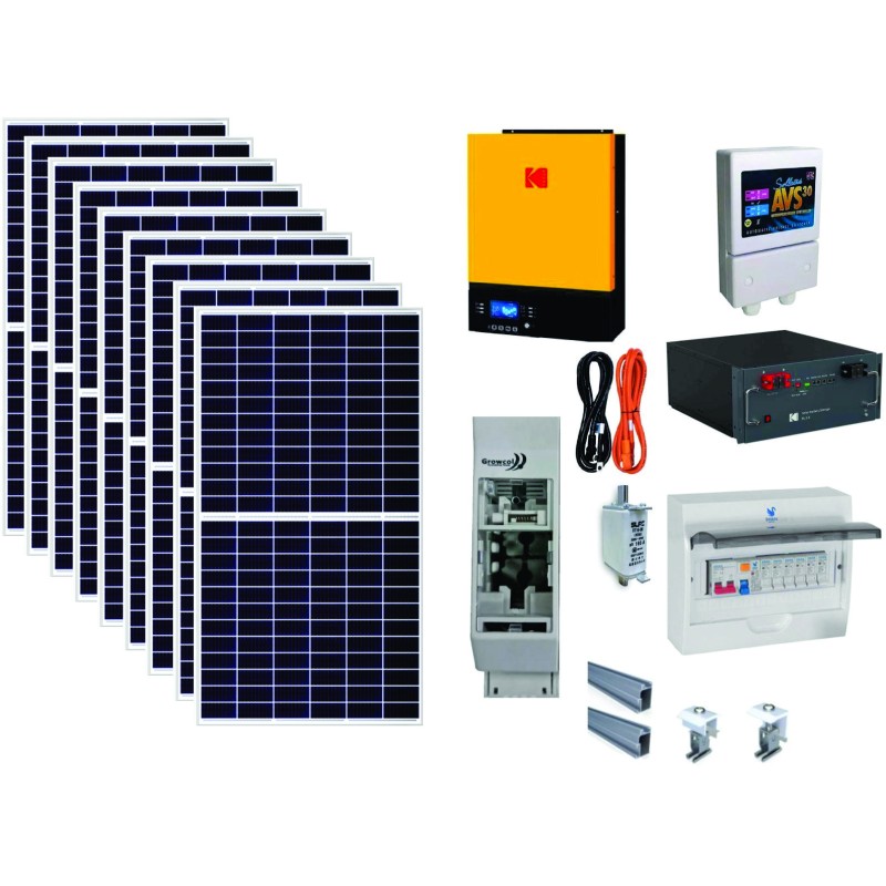 Solar Kit 4 - 5.6kWh Inverter with 3.5kWh battery -Installed